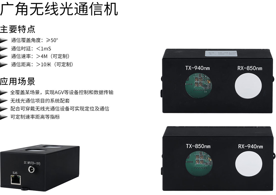 广角无线光通信机